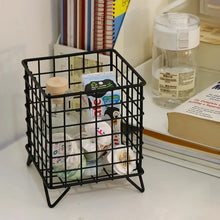 Load image into Gallery viewer, Desktop Iron Storage Basket - Image 7