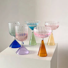 Load image into Gallery viewer, Geometric Gradient Wine Glass - Image 1