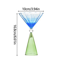 Load image into Gallery viewer, Geometric Gradient Wine Glass - Image 11
