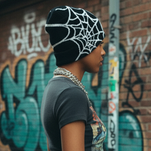 Load image into Gallery viewer, Spider Web Beanie
