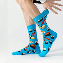 Load image into Gallery viewer, Sushi Print Crew Socks - Image 2
