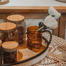 Load image into Gallery viewer, Wavy Amber Glassware - Image 2

