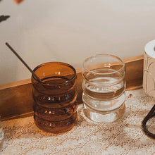 Load image into Gallery viewer, Wavy Amber Glassware - Image 1
