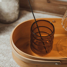 Load image into Gallery viewer, Wavy Amber Glassware - Image 3
