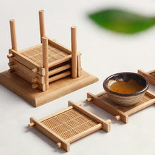 Load image into Gallery viewer, Bamboo Tea Coasters - Image 3
